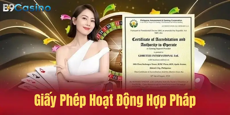 Giấy phép hoạt động hợp pháp